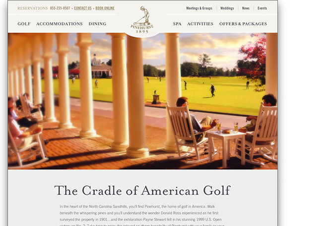 Webpage image for Pinehurst Resort